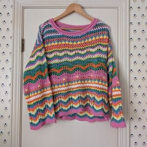 Colorful Striped Women's Sweater